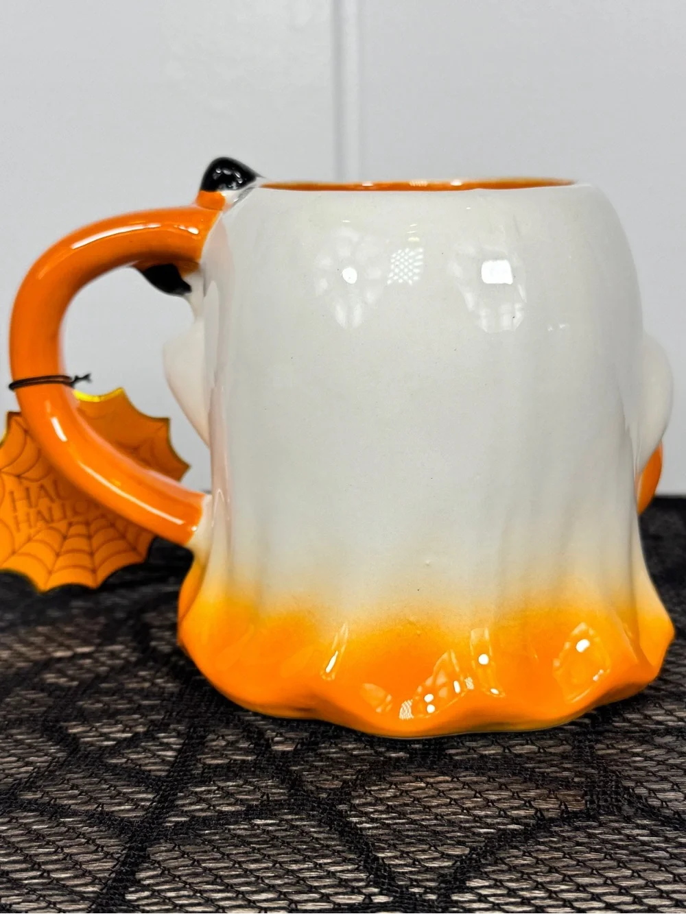 NEW Haunted Halloween Ghost and Bat Mug